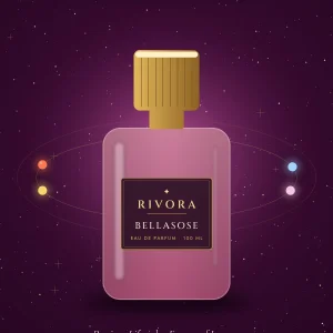 Rivora Bellasose eau de parfum bottle, 100 ml